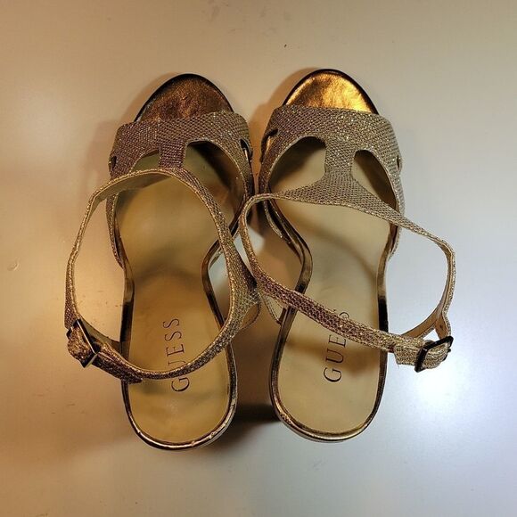 GUESS  HIGH HEEL STILETTOS ANKLE STRAP OPEN TOE WOMEN"S SANDAL - Picture 7 of 12